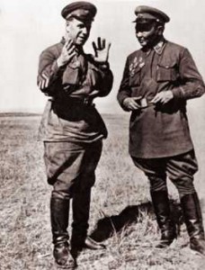 Zhukov and Mongolian leader Khorloogiin Choibalsan. Source: wikipedia.org