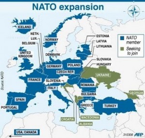 NATO creeping forward, suffering failures in Ukraine, Belarus, and Georgia.