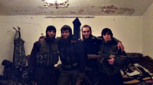 A group of Chechen "holy warrirors" in Syria.