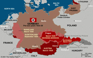 Nazi Germany territorial expansion 1933-1939