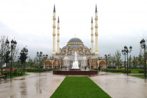 One of the largest mosques of the world, 'Heart of Chechnya', was opened in Grozny (Chechnya, Russia) in 2008.