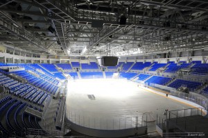 Sochi's brand new Olympic Ice Hockey Hall "Shayba" 