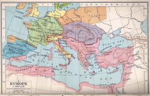 Eastern Roman Empire at 600 AD