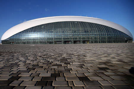 The Bolshoy Ice Dome is a 12,000-seat multi-purpose arena that was opened in 2012.  It will host some of the ice hockey events at the 2014 Winter Olympics and will serve as a sports arena and concert venue afterwards.