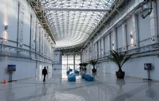 Interiors of the International Press Centre, Olympic Park, Sochi.