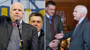 John McCain with Neo-Nazi Svoboda Party leader Oleh Tyahnibok, Kiev, December 15, 2013 
