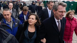 Assistant US Secretary of State Victoria Nuland and US ambassador to Ukraine Jeffrey Payette in Kiev,  December 2013