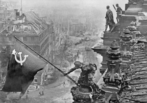 Victory banner over Berlin, 01.05. 1945