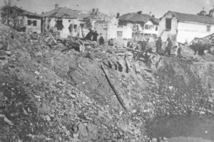 Leskovac after bombing