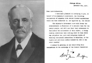 Balfour and the Declaration.