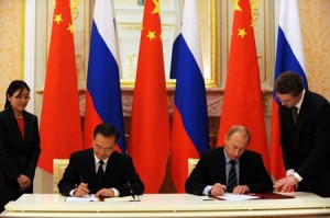 Russia and China agreed on huge infrastructure projects.
