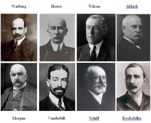 Most influential banking families in the USA. These 8 families (sometimes nicknamed Rothschild's agents)  also started The Federal Reserve in 1913.
