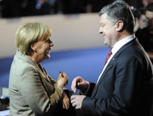 Angela Merkel with Ukrainian President