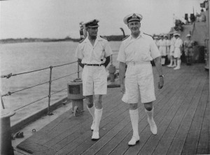 On the right - Admiral James Somerville (1882–1949)