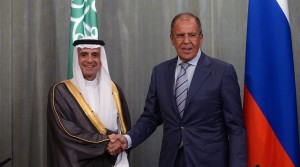 From right: Russian Foreign Minister Sergey Lavrov meets with Saudi Arabian Foreign Minister Adel bin Ahmed Al-Jubeir in Moscow, August 2015. © Kirill Kallinikov / RIA Novosti 