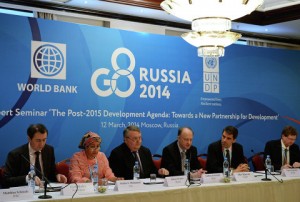 High-Level Expert Seminar "The Post-2015 Development Agenda: towards a new partnership for development" held in Moscow on March 12, 2014, was the last event organized by the Russians inside G8.