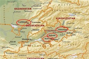 Ferghana Valley map