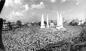 Student's rally in Bangkok, Oct 1973