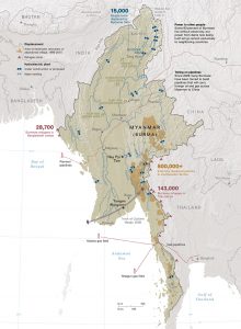 Myanmar natural resources map