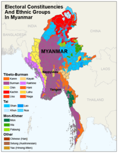 Electoral Constituences and Ethnic Groups in Myanmar