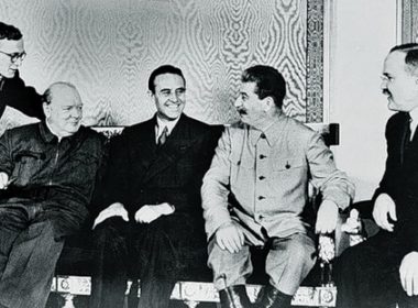 Churchill, Harriman, Stalin, Molotov - Moscow Aug 1942