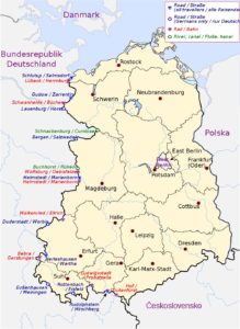 German Democratic Republic map