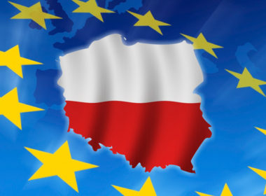 Poland in European flag