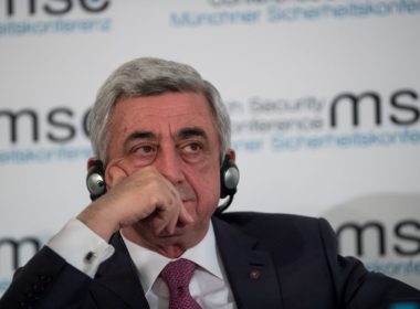 Armenian Pres. Serzh Sargsyan at the Munich Security Conference, Feb 2018