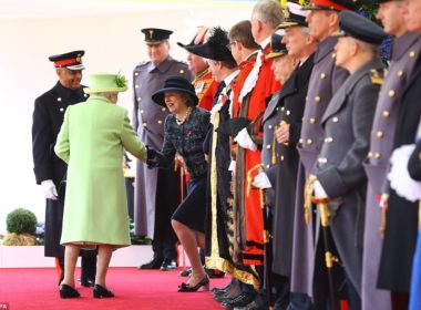 Theresa May and the Queen Elizabeth II
