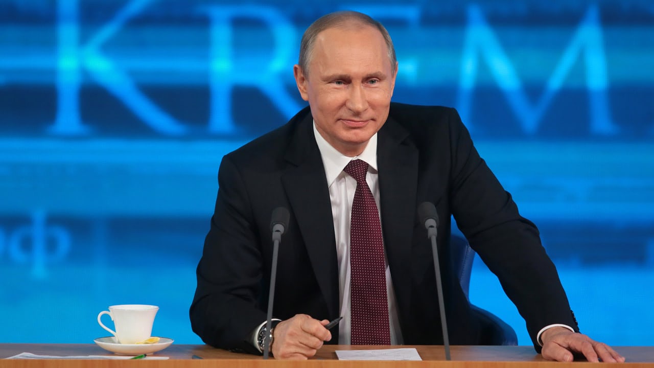 President Putin at a news conference