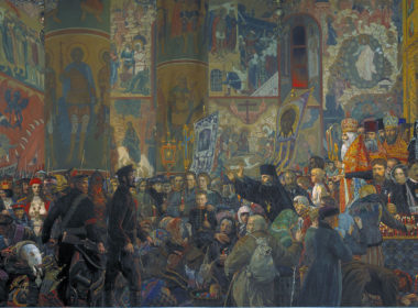 The Desecration of the Church at Easter (Ilya Glaazunov, 1999