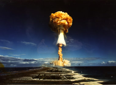 Licorne thermonuclear test in French Polynesia