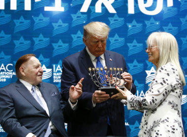 Trump receives a menorah
