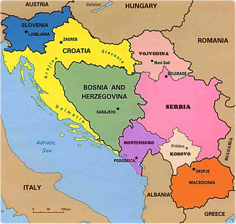 Ex-Yugoslav Republics in 1990