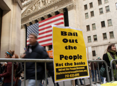 Wall Street Rally Protests Federal Aid To Financial Institutions