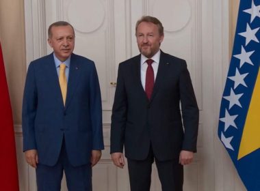 Bosnian leader Bakir Izetbegovic (son of Alija Izetbegovic) with Turkish President T. Erdogan