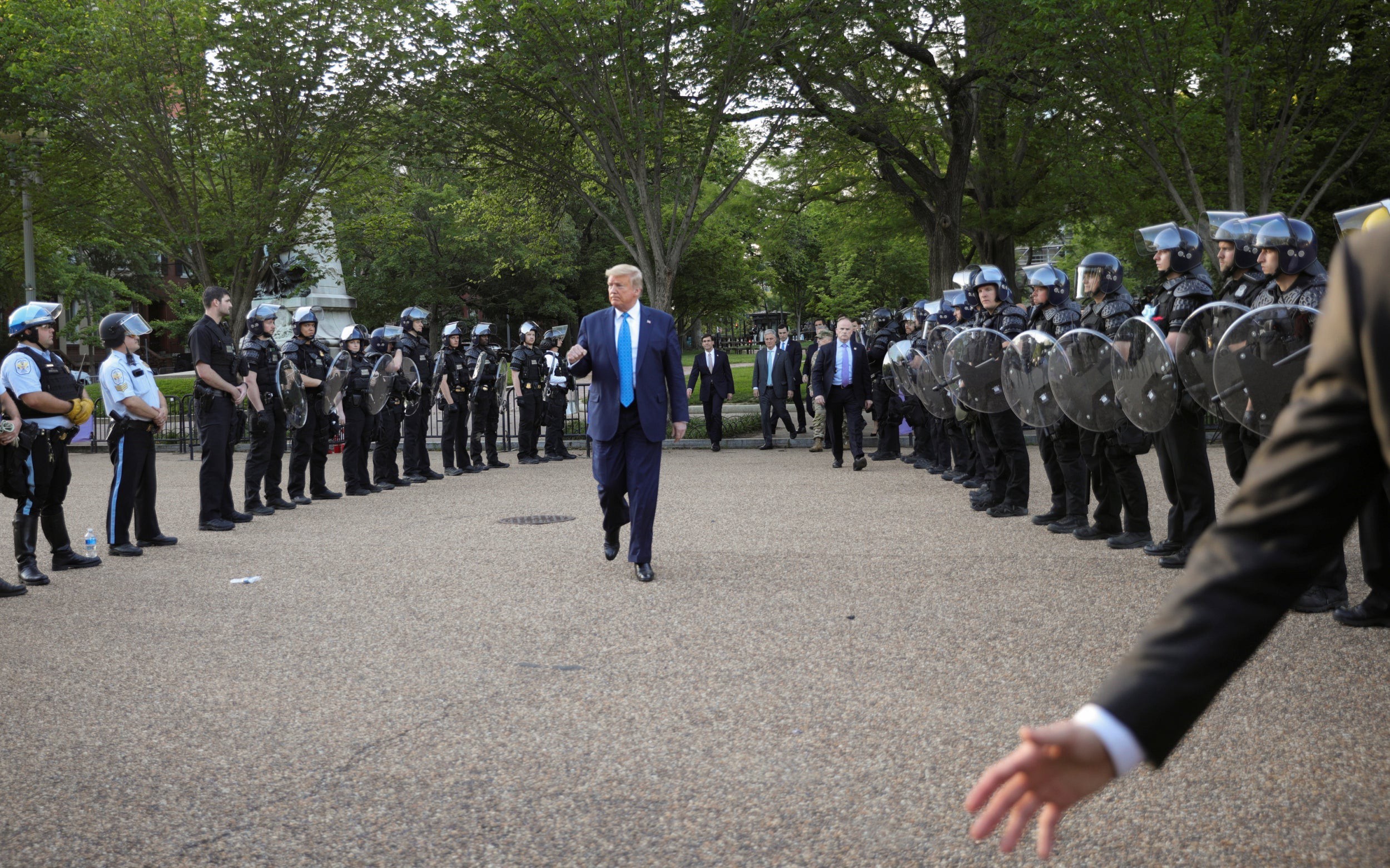 Trump and police