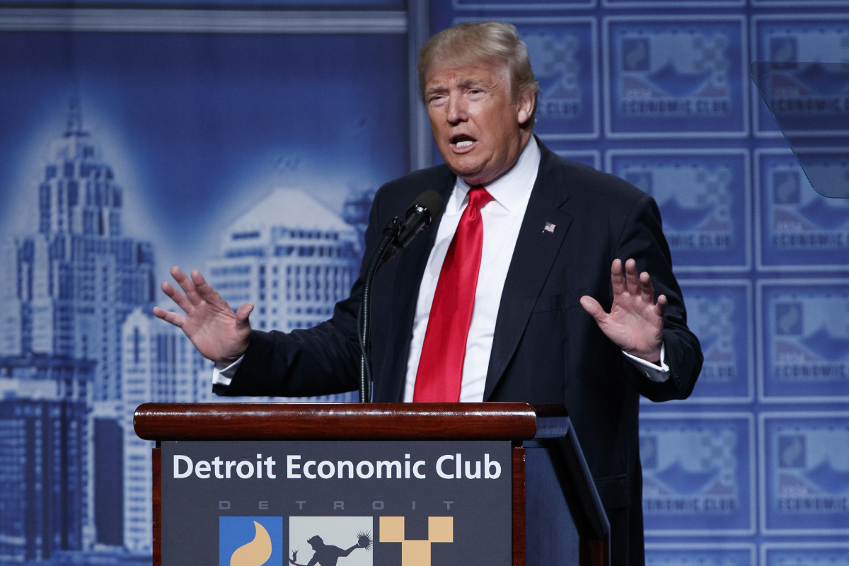 Trump Detroit economic club