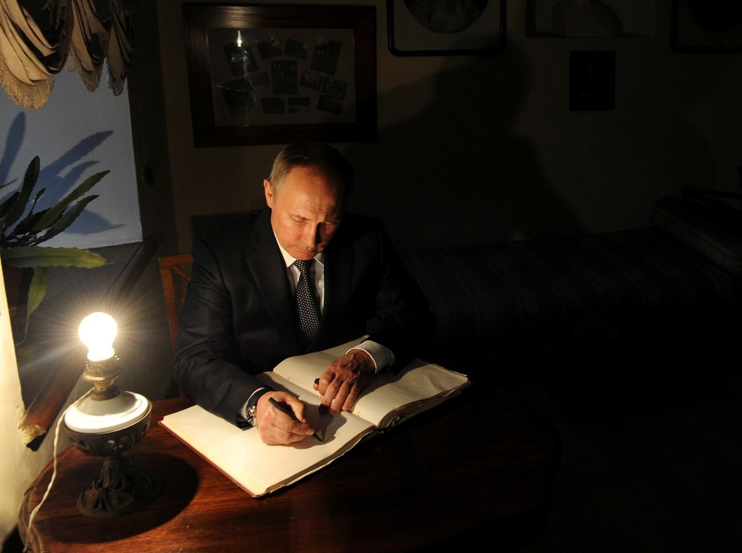 Putin writing