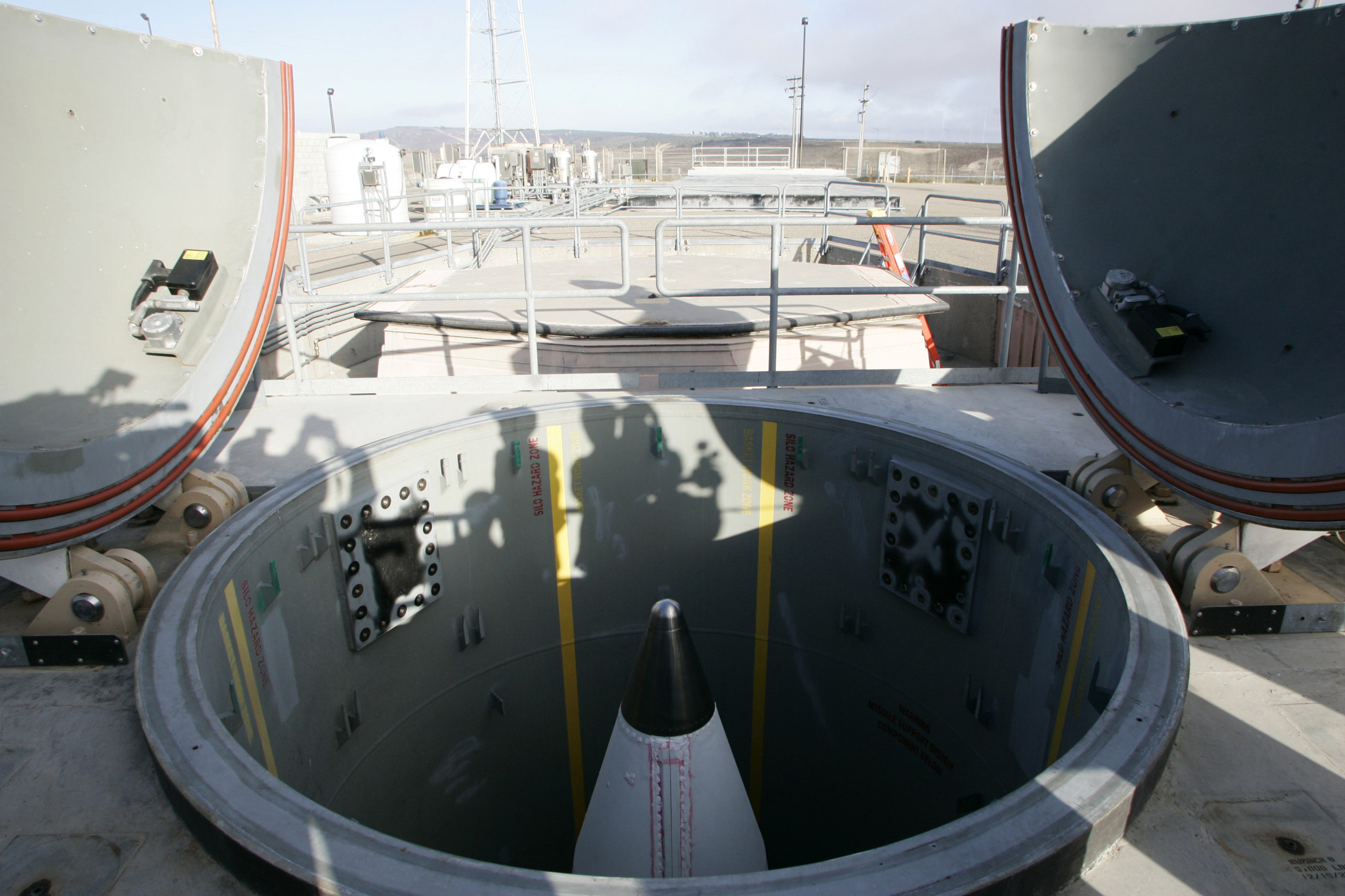 A long-range ground-based missile silo at the Vandenberg Air Force Base in California