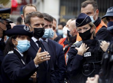 Macron and police