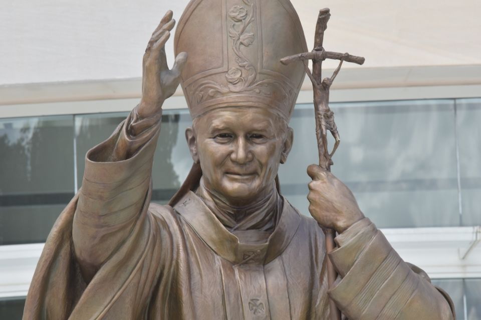 Pope John Paul II statue