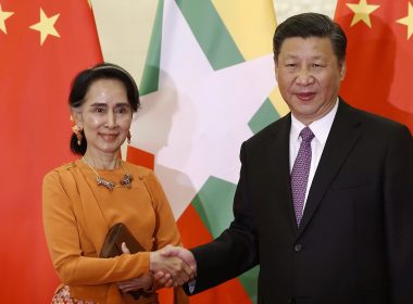Aung San Suu Kyi and Xi Jinping