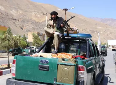 Taliban patrol
