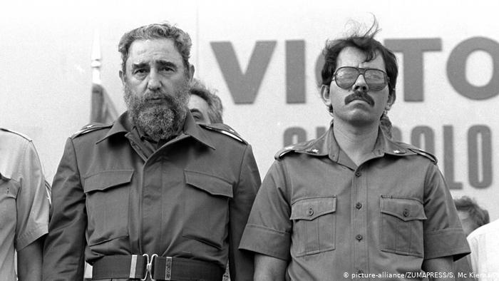 Daniel Ortega and Fidel Castro