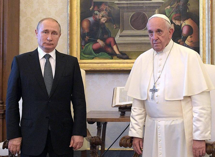 Putin with Pope