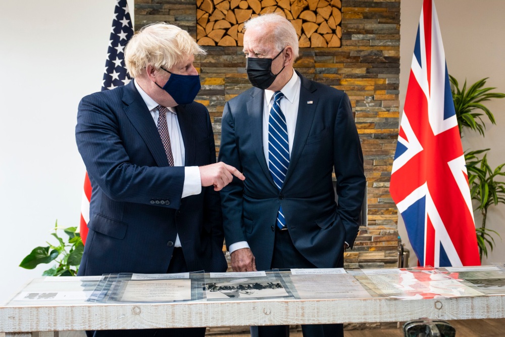 Biden and Johnson at G7