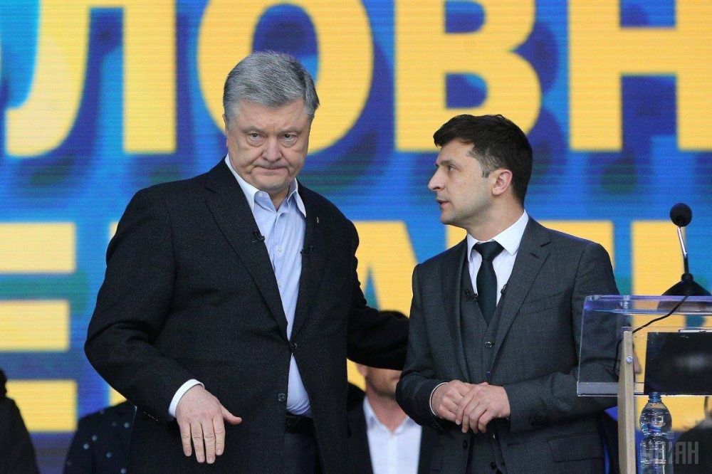 Zelensky and Poroshenko