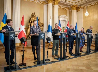 Zelensky with Nordic leaders in Helsinki