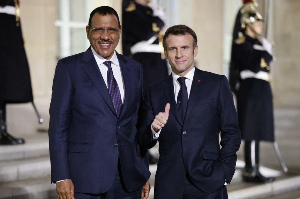 Bazoum with Macron